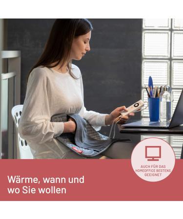 Imetec IntelliSense Comfort Heating Pillow | Multi-Purpose Electric Cushion for Back & Stomach | Hypoallergenic Fast Heating 5 Temperatures Washable | 40x35 cm - Buy Online on GoSupps.com