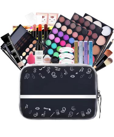 Roseflower make-up set 25-part professional cosmetic set with portable make-up bag including full color conclear eyeshadow cosmetic starter set gifts for beauty lovers #3* Kit004b