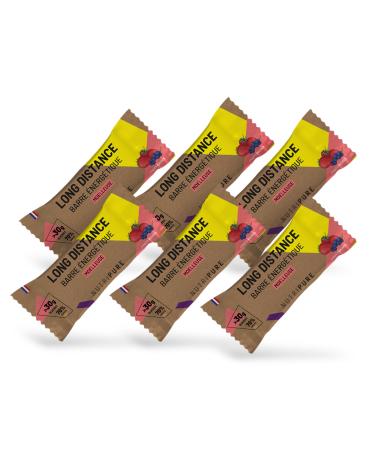 Nutripure | Long Distance Energy Bar | 6 High Carbohydrate Sports Energy Bars | Snack for Endurance Effort | Vitamin C Vitamins B1 B2 & Nutrients | Fruit Flavor | Made in France