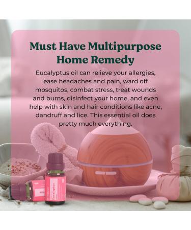 Eucalyptus Essential Oil | 100% USDA Organic | Therapeutic Grade for Massage Diffuser & Henna - 0.16 Fl Oz - Buy Online on GoSupps.com