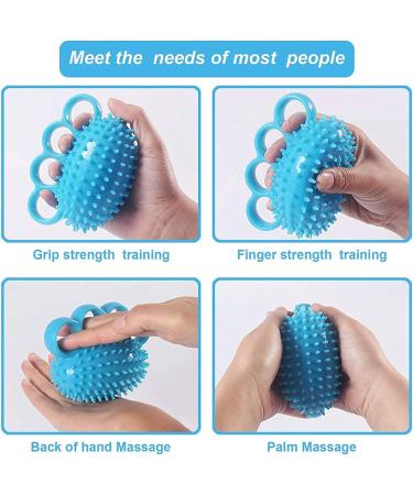ZZBB Finger Grip Ball Finger Exerciser Squeeze Stress Balls for Hand Therapy Grip Ball Strength Training for Athletes Musicians Physical Rehabilitation - Buy Online on GoSupps.com
