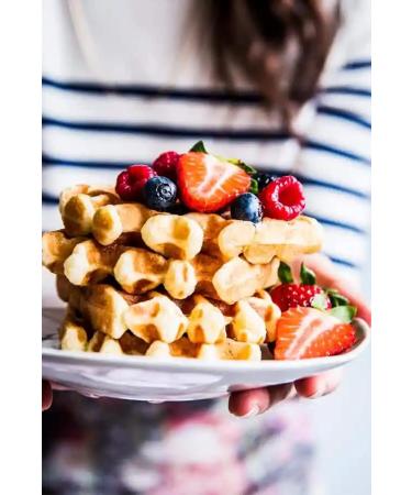 Vegan Belgian Waffle 20x90g Ready to add Your Choice of Topping. Ready to eat Waffles. - Buy Online on GoSupps.com