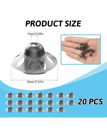 Onsolo Hearing Aid Dome Replacement 20pcs Soft Silicone Open Hearing Aid Tube Accessories Earbud Earplug Parts for Adults/People with Moderate Hearing Loss 8mm - Medium - Buy Online on GoSupps.com