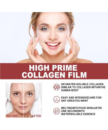 KOAHDE Collagen Facial Patches Collagen Face Mask Collagen Face Sheet Patch Skin Care Facial Patch Forehead Patches for Wrinkles Soluble Collagen Moisterizing Mask Collagen Anti-Aging Face Masks - Buy Online on GoSupps.com
