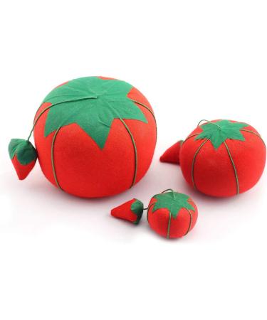 bouti1583 3PCS Tomato Shaped Needle Pin Cushion DIY Handcraft Tool for Cross Stitch Sewing Home Sewing Needle Pin Cushion Pillow Pincushion