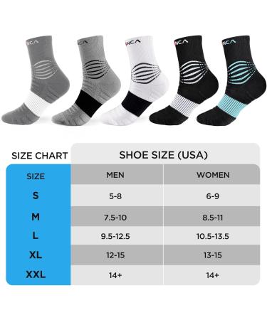 NEENCA Medical Compression Socks - Ankle Support for Injury Recovery & Pain Relief | 20-30mmHg Large Black Blue - International Shipping Available - Buy Online on GoSupps.com