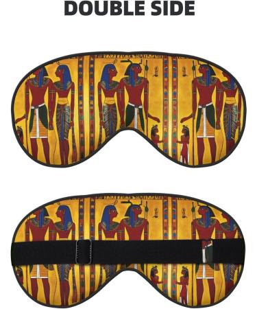 Ancient Egypt Tribe Series Print Double-Sided Eye Mask Soft and Light Blocking for Enhancing Sleep Quality - Buy Online on GoSupps.com