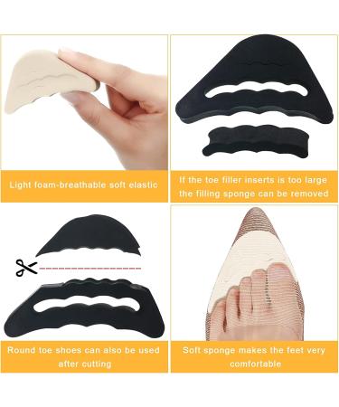 12 Pairs Adjustable High Heel Cushion Pads - Toe & Heel Inserts for Shoe Fit & Comfort | Prevent Slipping, Blisters & Pain (Elegant Style) - Buy Online on GoSupps.com