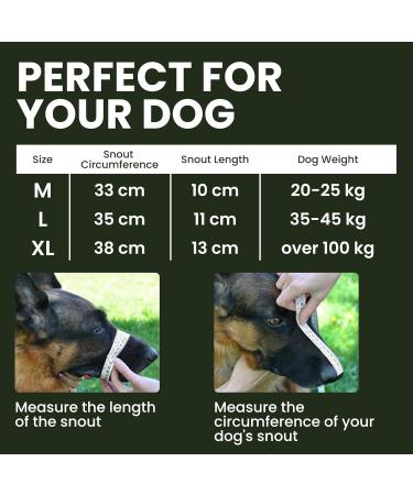 Bronzedog Wire Muzzle for German Shepherds - Adjustable Durable Metal Basket for Medium to Large Dogs (XL) - Buy Online on GoSupps.com