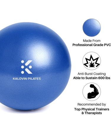 Kalovin Pilates Ball - 9 Inch Mini Exercise Ball for Yoga, Pilates, Barre - Blue - Buy Online on GoSupps.com