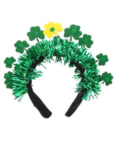 amangul Mardi GrasHeadband Irish Green Headband Irish Glitter Shamrock Headband SaintPatrick Day Headband CarnivalHeadband(A)