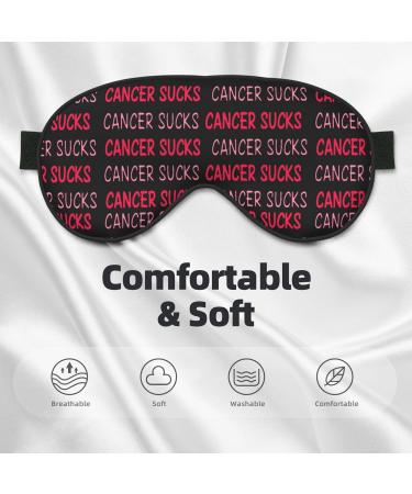 Double-Sided Eye Mask for Sleep - Cancer Awareness & Breast Cancer Support - Unisex Sleep Shade Cover - Buy Online on GoSupps.com
