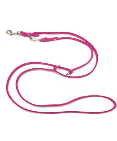 Adjustable Dog Liner for Small & Large Dogs - 2.40m Pink Double Linen Leash - Buy Online on GoSupps.com