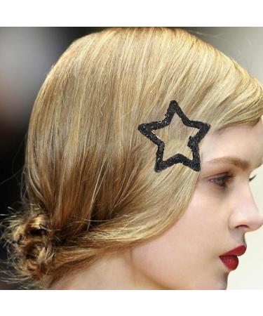 Muloo 10pieceS Sequins Star Hair Clip Set for Women Alloy Snap Clip Hair Styling Accessories Aesthetics Hair Barrettes for Female Light Pink - Buy Online on GoSupps.com