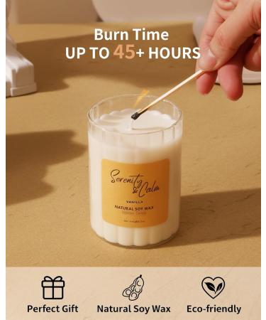 IZIDDO Creamy Vanilla Scented Candles - 7oz Natural Handmade Candles for Home | Perfect Gifts for Women - Buy Online on GoSupps.com