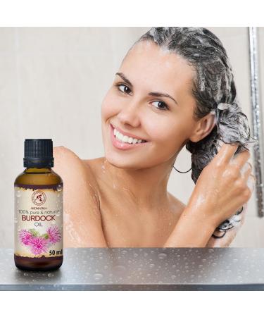 Valler Root Oil 50ml - Pure Arctium Lappa Burdock Oil for Hair & Skin Care | Best Natural Spa Oil in Glass Bottle - Buy Online on GoSupps.com