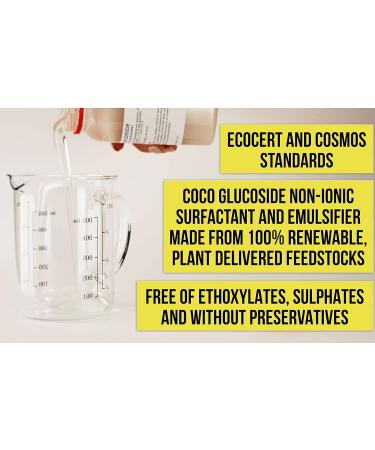 Artekas Innovation Coco Glucoside - Non-Ionic Surfactant & Emulsifier Gel 8.82 oz - DIY Skin Care - Shower Gels, Body Soap, Shampoos - Coconut 8.82 Ounce - Buy Online on GoSupps.com