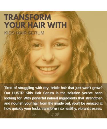 Organic Scalp Nourishing Kids Hair Serum | Strength Growth & Texture | Non-Greasy Frizz Control Itchy Scalp Relief - Buy Online on GoSupps.com