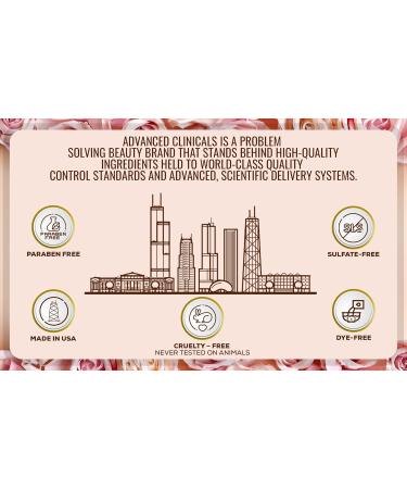 Advanced Clinicals Bulgarian Rose Anti Aging Cream + Vitamin C Brightening Body Oil Set - Buy Online on GoSupps.com