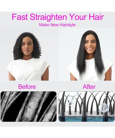 Buy Cordless Hair Straightener Brush - Fast Heating & Portable USB Rechargeable Hair Comb for Home & Travel - Buy Online on GoSupps.com