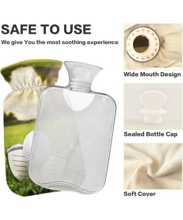 NAANLE GOLF SPORT 1L Transparent Hot Water Bottle - Ideal for Pain Relief Bed Warmer & Cold Therapy - Buy Online on GoSupps.com