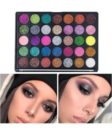Eyeshadow 35 Colors Pearly Matte Eyeshadow Palette Glitter Powder Glitter Eyeshadow Box - Buy Online on GoSupps.com