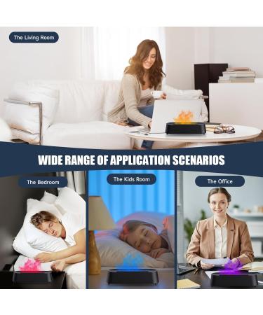 Aroma Diffuser with Flame Effect | 200ml Essential Oil Diffuser | 7 Colors Timer & Remote Control | Safe Waterless Auto Power-Off - Buy Online on GoSupps.com