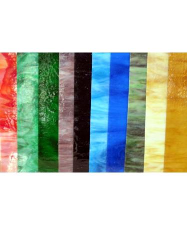 Spectrum & Wissmach Stained Glass Sheets 10 Pack for Mosaic Art | Sun and Moon Stained Glass - Buy Online on GoSupps.com