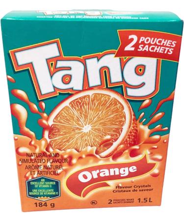 Tangy Orange Crystal Drink Mix Powder - T A N G Orange Juice Flavored Drink Powder - 2 boxes - 4 packets total - Cristaux de saveur d'orange - comes with PALiSOL CREATiONS straws and sticker - Refresh Your Senses with Our Zesty Orange Crystal Drink Mix Po - Buy Online on GoSupps.com