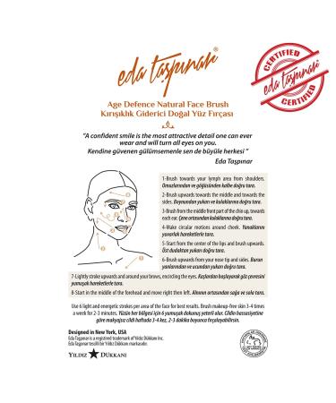 Eda Taspinar Age Defence Face Brush | Natural Horsehair Anti-Wrinkle Tool for Exfoliation & Softer Skin - International Shipping - Buy Online on GoSupps.com