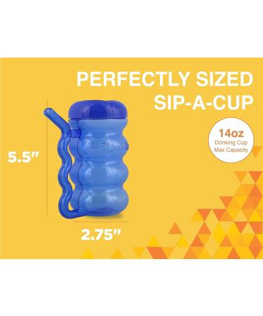 Arrow Home Products Sip A Mug  14oz  6pk - Easy to Grip Plastic Kid's Cup Where the Handle is the Straw - BPA-free with Screw-On Caps Great for Everyday Use  Made in the USA - Assorted Colors - Buy Online on GoSupps.com