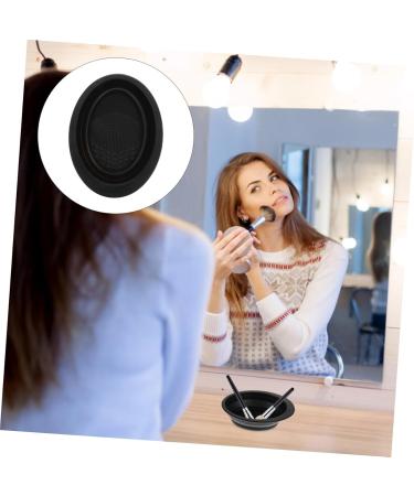 FRCOLOR Cleanser of makeup brush foundation brush cleaner pad foldable makeup brush bowl brush scrubber holder makeup brush washing bowl makeup gadgets creative brush not hurt Silica gel - Buy Online on GoSupps.com