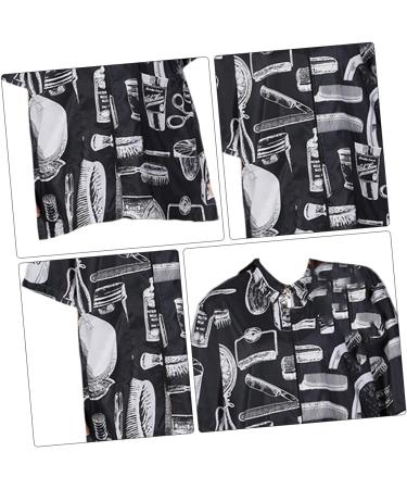 FRCOLOR Hair Cutting Technician in Hairdressing Overalls Black Shawl for Women Barber Coat Hair Salon Jacket Barber jakets Stylist Vest Barber Shirt Cape Work Protector Unique Fiber - Buy Online on GoSupps.com