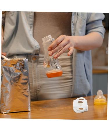 Healvian Silicone Baby Bottle Cover - Infant Feeder with Gripping Handles - Insulated Bottle Holder for Kids - White - Buy Online on GoSupps.com