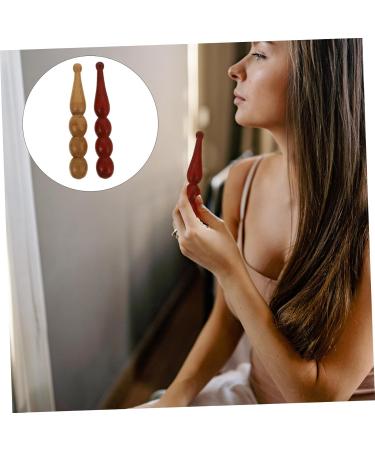 Partykindom 2-St Pearl Massage Stick | Calf Pain Relief | Thai Massage Tool | Wooden Fragrant Red Pear Manual Massage Device - Buy Online on GoSupps.com