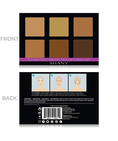 SHANY Layer 2 Contour & Highlight Palette Refill - for 4-Layer Makeup Kit - Buy Online on GoSupps.com
