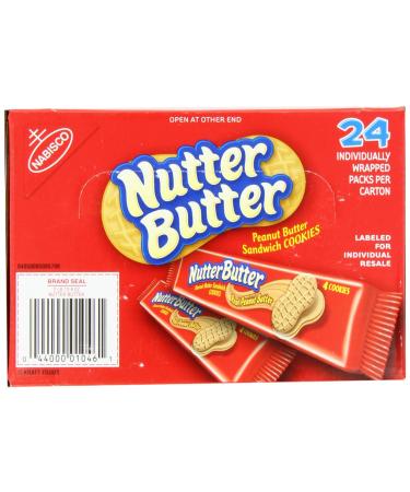 Nabisco Nutter Butter Sandwich Cookies Peanut 24 Count - Pack of 1 - Buy Online on GoSupps.com
