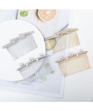 Aneneiceera Bride Wedding Crystal Hair Comb Clip - Silver Rhinestone Bridal Hair Piece - Buy Online on GoSupps.com
