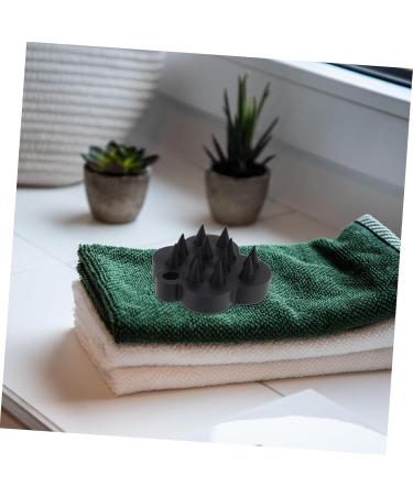 Gleavi Shampoo Massage Brush - Scalp Head Massage for Hair Growth & Peeling | Black 7x6.5x3cm - Buy Online on GoSupps.com