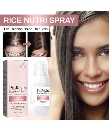 S rum de croissance des cheveux l'eau de riz spray paississant l'eau de riz 50 ml spray naturel pour la croissance des cheveux spray d'eau de riz pour cheveux fins et perte de cheveux - Buy Online on GoSupps.com