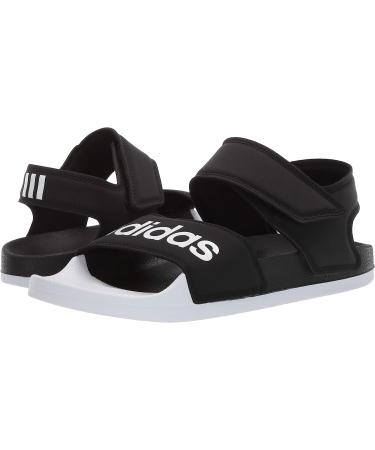 adidas Women's Adilette Sandal Slide 10 - Core Black/White - Shop Now - Buy Online on GoSupps.com
