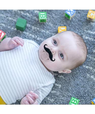 3Pcs Mustache Pacifier for Baby Gentleman Mustache Pacifier Cute Novelty Baby Stuff for Newborn Infant BPA Free Latex Free Made with Soft Silicone (Coffee&Black) - Buy Online on GoSupps.com
