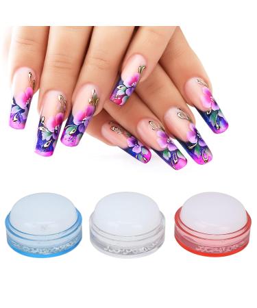 Buy 9PCs Nail Art Stamper Set - Clear Jelly Silicone for DIY French Manicure Designs | International Shipping Available - Buy Online on GoSupps.com