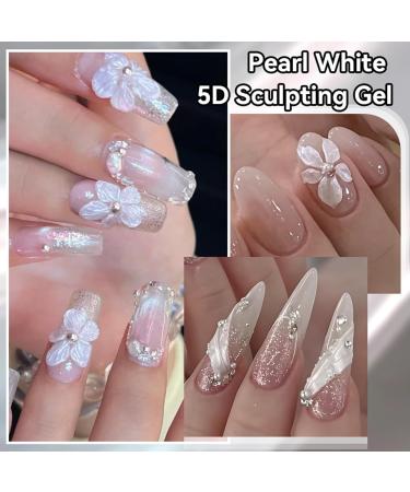 Nail Modeling Gel 3D Sculpting Pearl Gel for Nail Design | Non-Stick Manicure Products for Smooth Decorations French Manicure - Buy Online on GoSupps.com