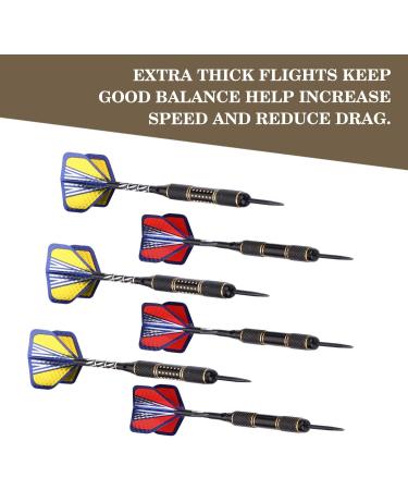Niubixx Standard Dart Flights - 30 Sets/90 Pcs Durable PET Laser Replacement Feather Tail Wings | Ideal Dart Game Accessories - Buy Online on GoSupps.com