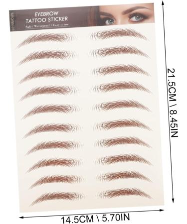 Ipetboom 8 sheets Sticker Eco Practical Makeup Hair-like Beauty Supplies D Eyebrows Woman Imitation Shaping - Buy Online on GoSupps.com