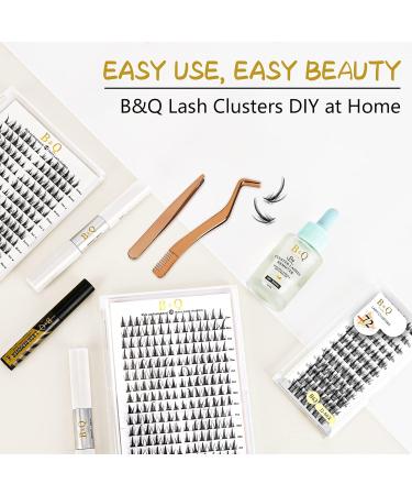 72 Count D Curl Individual Cluster Lashes | Natural Soft Fluffy Eyelash Extensions - UK-FD-B43-D-8-16MIX - Buy Online on GoSupps.com