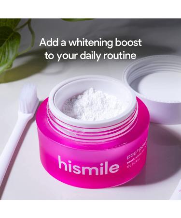 Hismile Pap+ Teeth Whitening Powder - Enamel-safe & Active Whitening for Sensitive Teeth - Buy Online on GoSupps.com