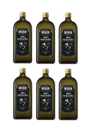 6x De Cecco 100 Italian extra virgin olive oil 1 l