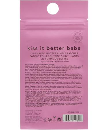 Holler and Glow Kiss It Better Babe 12 Lip-Shaped Glitter Pimple Patches - Buy Online on GoSupps.com